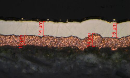 Visualisation and analysis of the layer structure of conductor paths