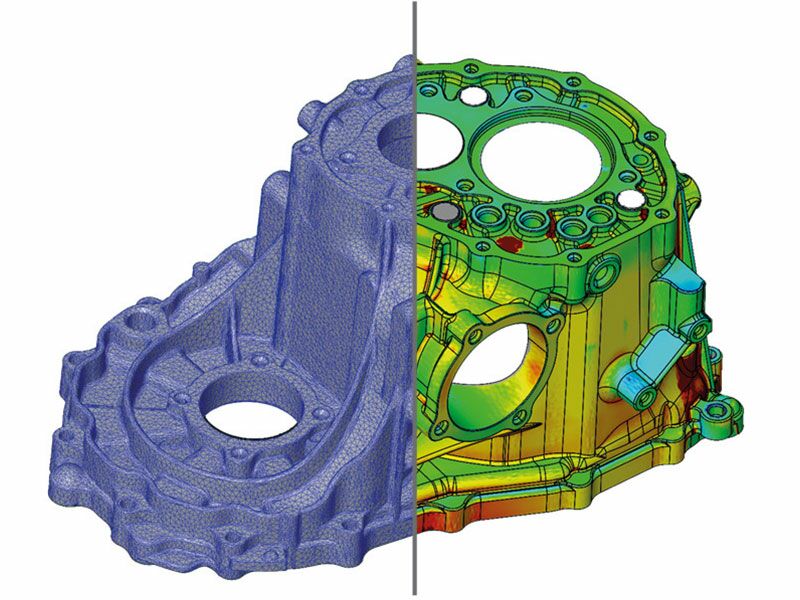 CAD model of a prototype, created by reverse engineering