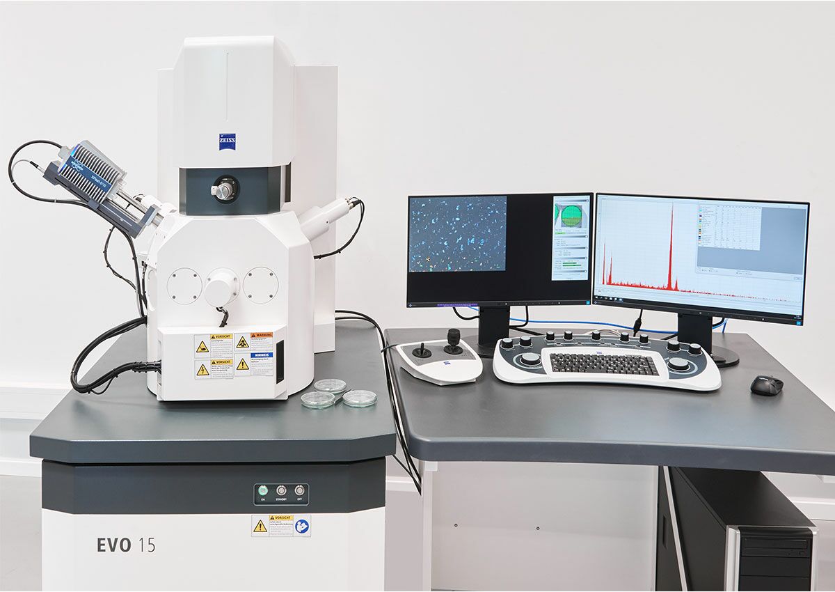 SEM-EDX to determine the element composition