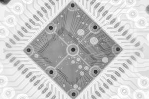 2D-Röntgenbild eines Micro-Electro-Mechanical-Systems