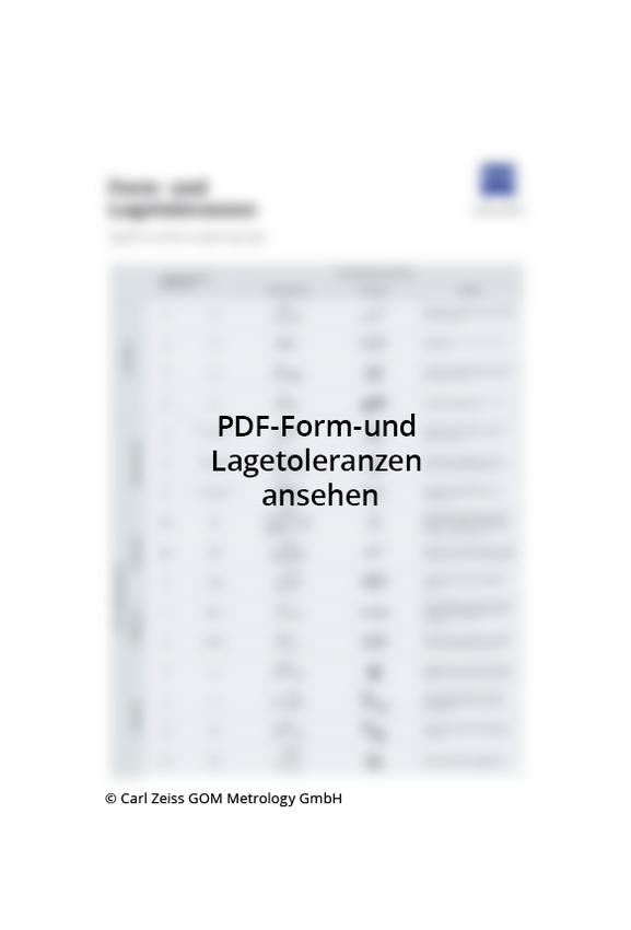 Zeichnungseinträge und Symbole nach Norm ISO 1101