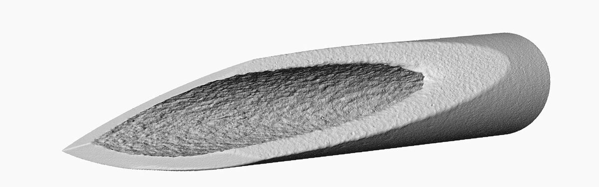Hochauflösendes Abbild einer Infusionsnadel dank Industrieller Computertomographie