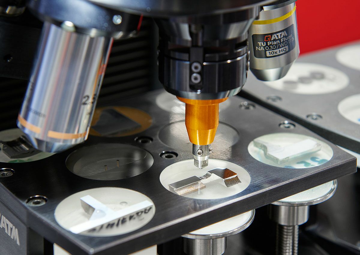 Vickers, Knoop and Brinell hardness test