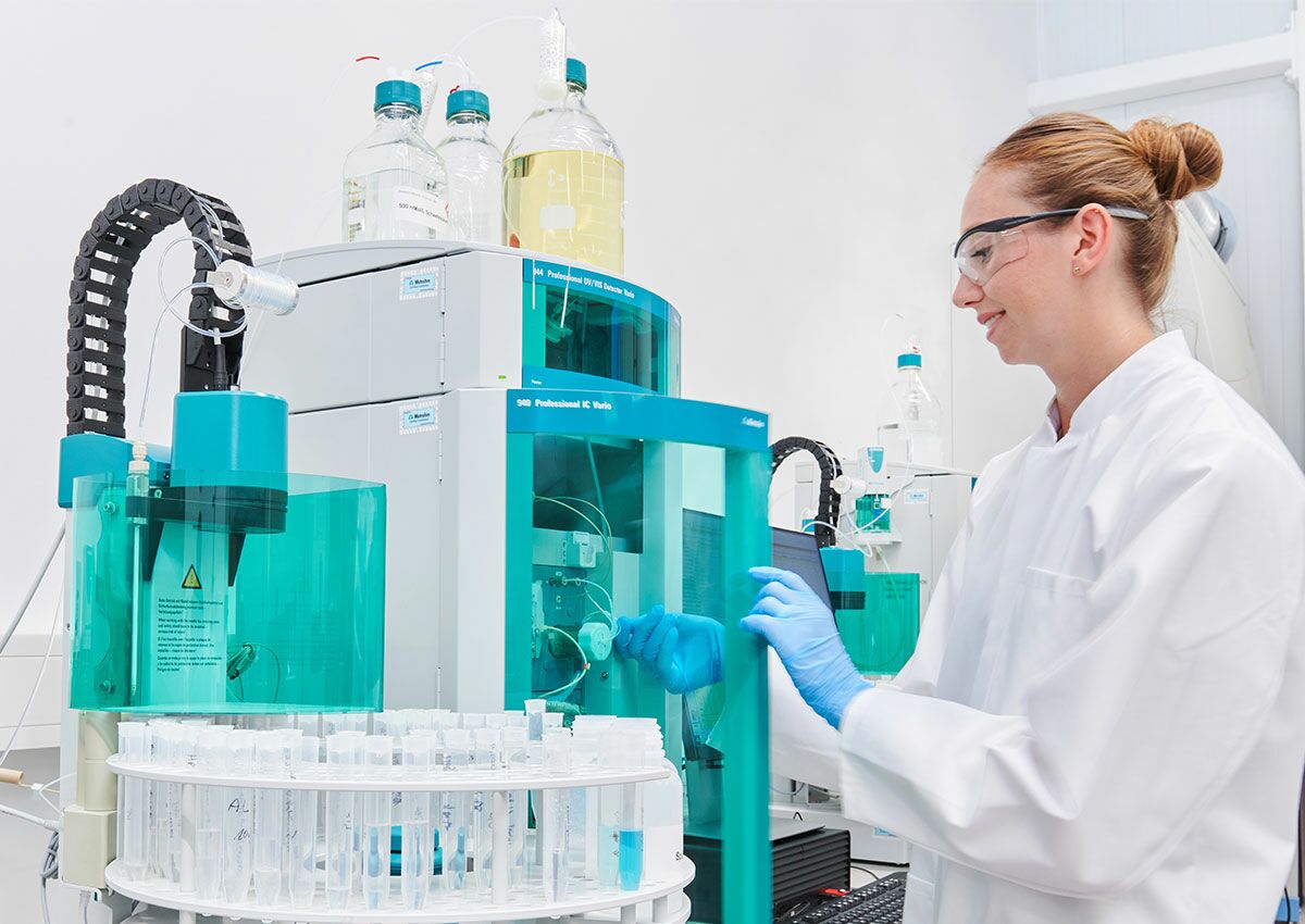Chemisches Labor für die Hochleistungsflüssigkeitschromatographie
