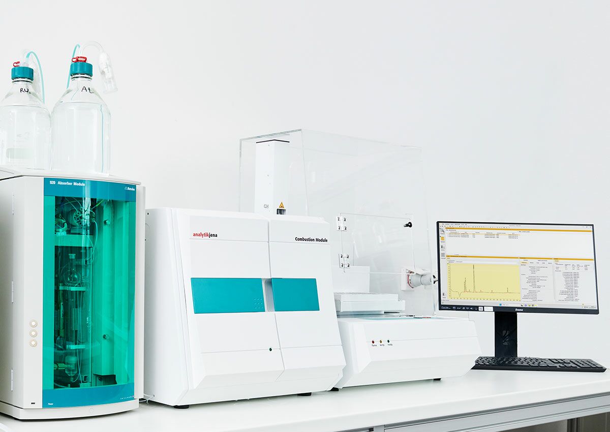 Verbrennungsionenchromatographie zur Analyse auf AOX