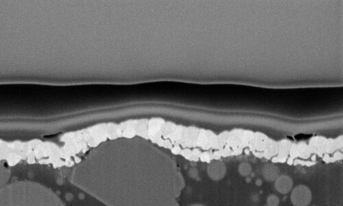 Illustration of the layer structure of a chip