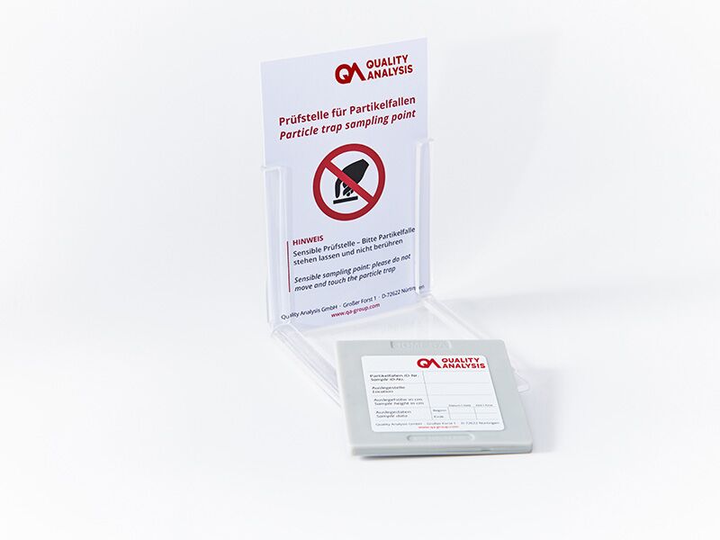 Partikelfalle, richtige Anwendung: Schritt 1