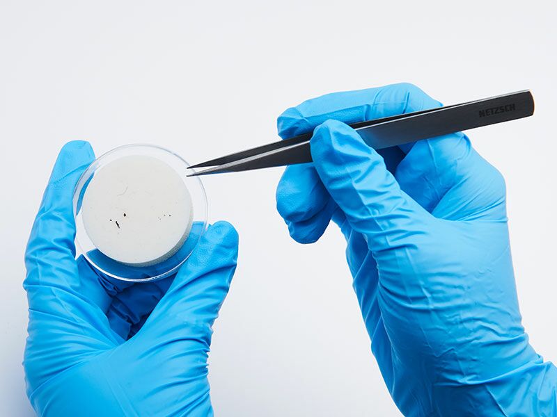 Partikelstempel, richtige Anwendung: Schritt 5