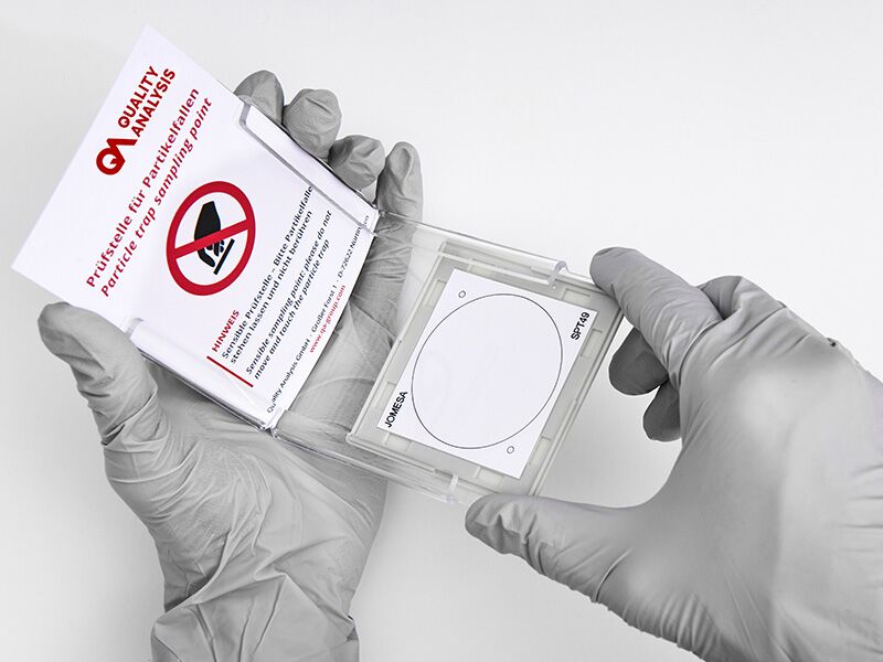 Partikelfalle, richtige Anwendung: Schritt 4