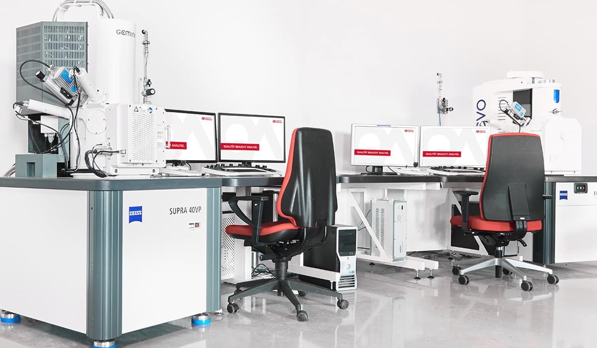 SEM: Zeiss SUPRA  40 VP with EDX detector