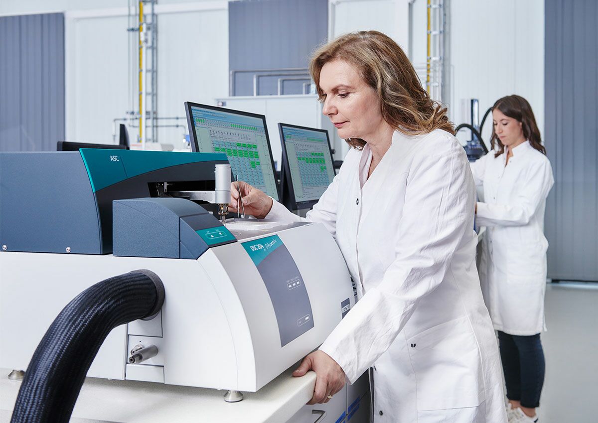 DSC: Determination of characteristic values to characterize the thermal material properties