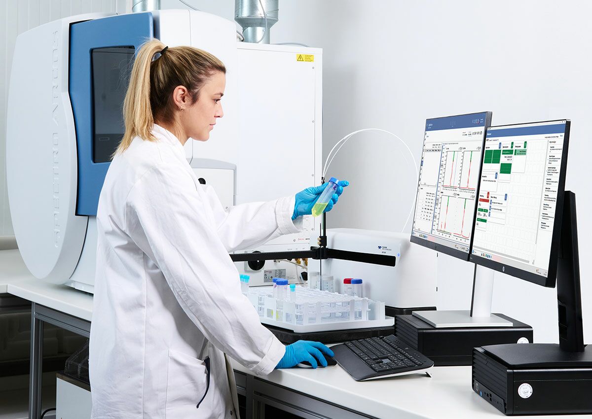 Optical emission spectroscopy with inductively coupled plasma (ICP-OES)
