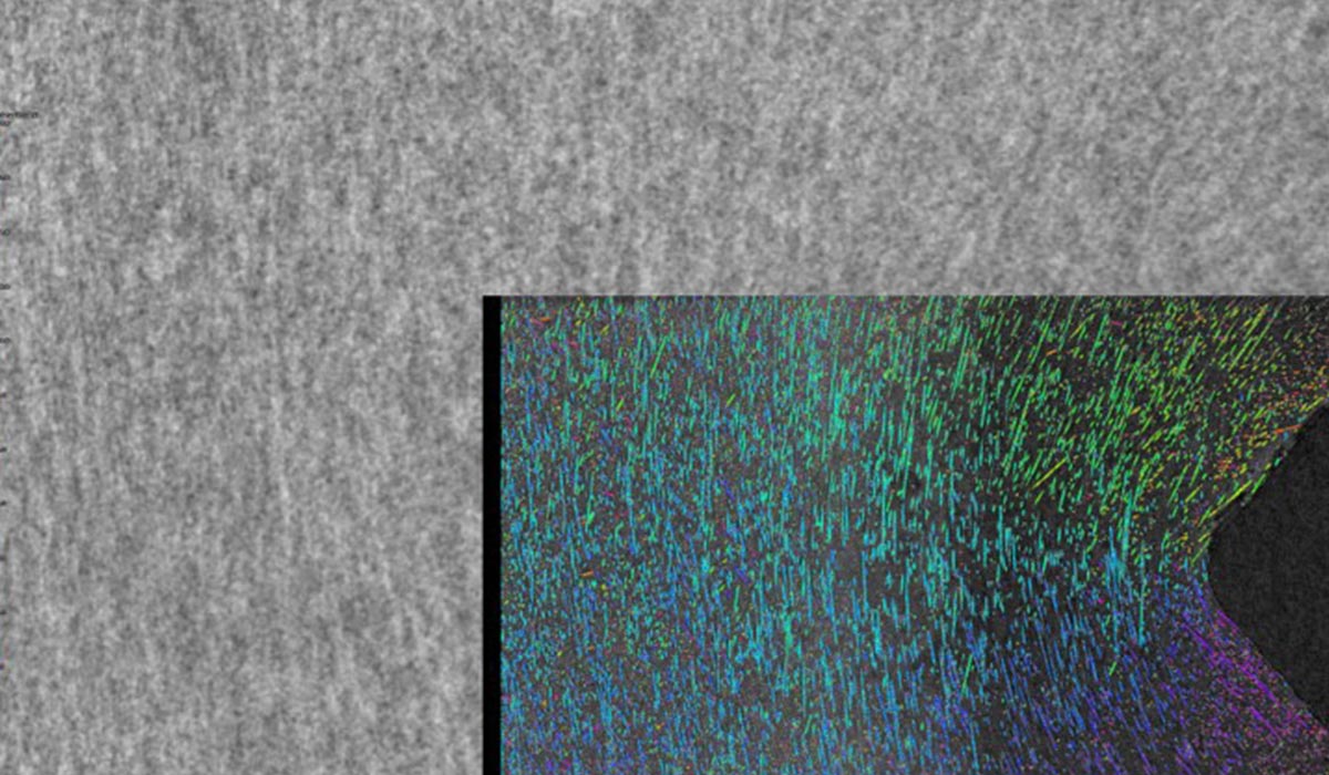 Non-destructive testing of the fibre orientation of composite materials in 2D and 3D