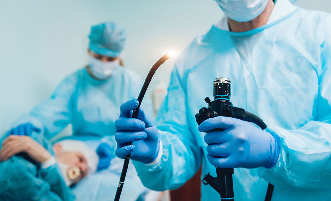 Material examination for medical instruments