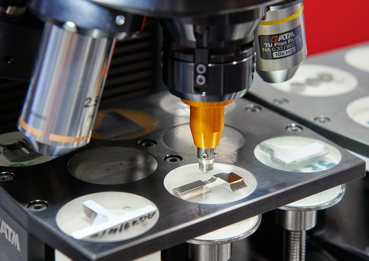 Vickers, Knoop and Brinell hardness test