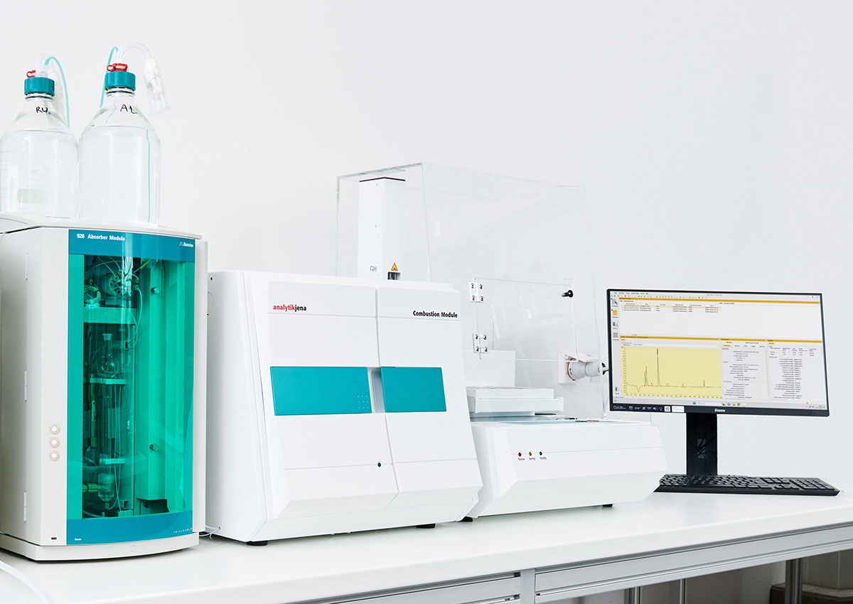 Verbrennungsionenchromatographie (CIC) zur Erfassung des Gesamtfluorgehalts