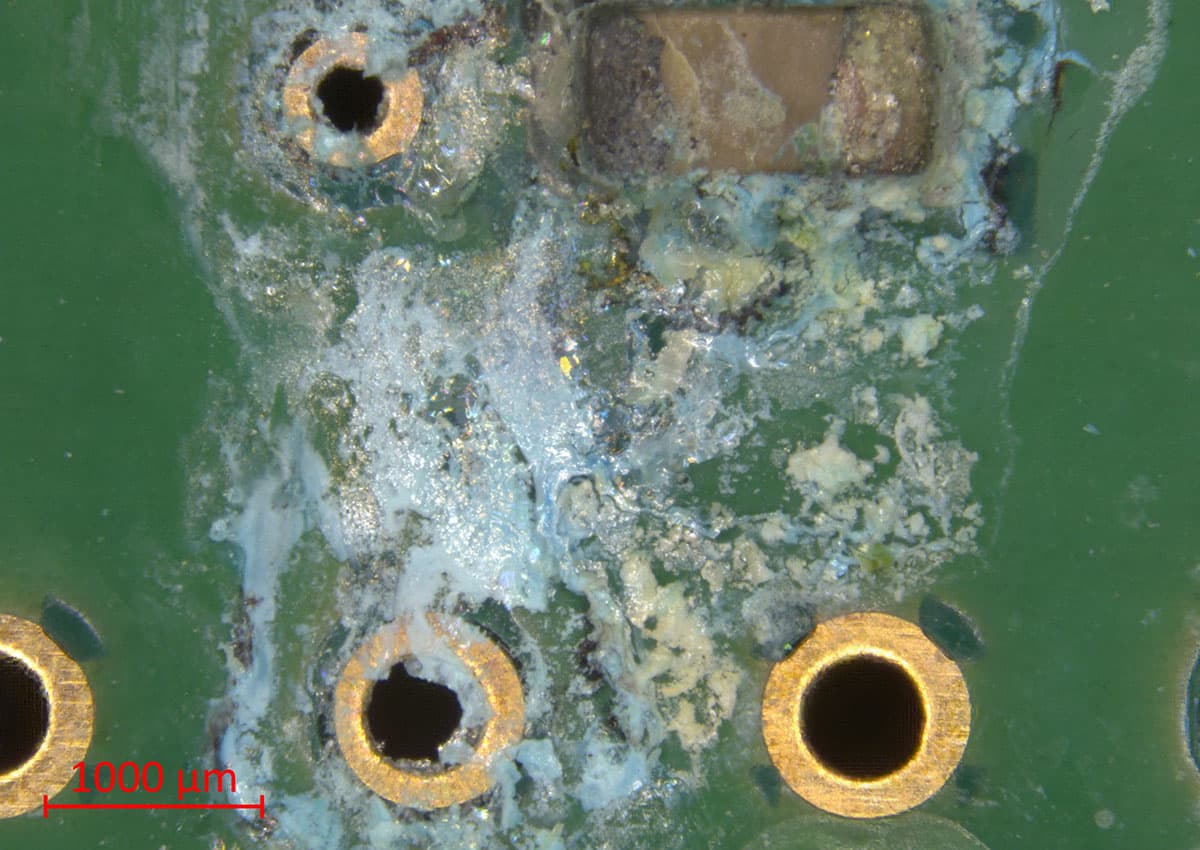 Damage to electronic assemblies